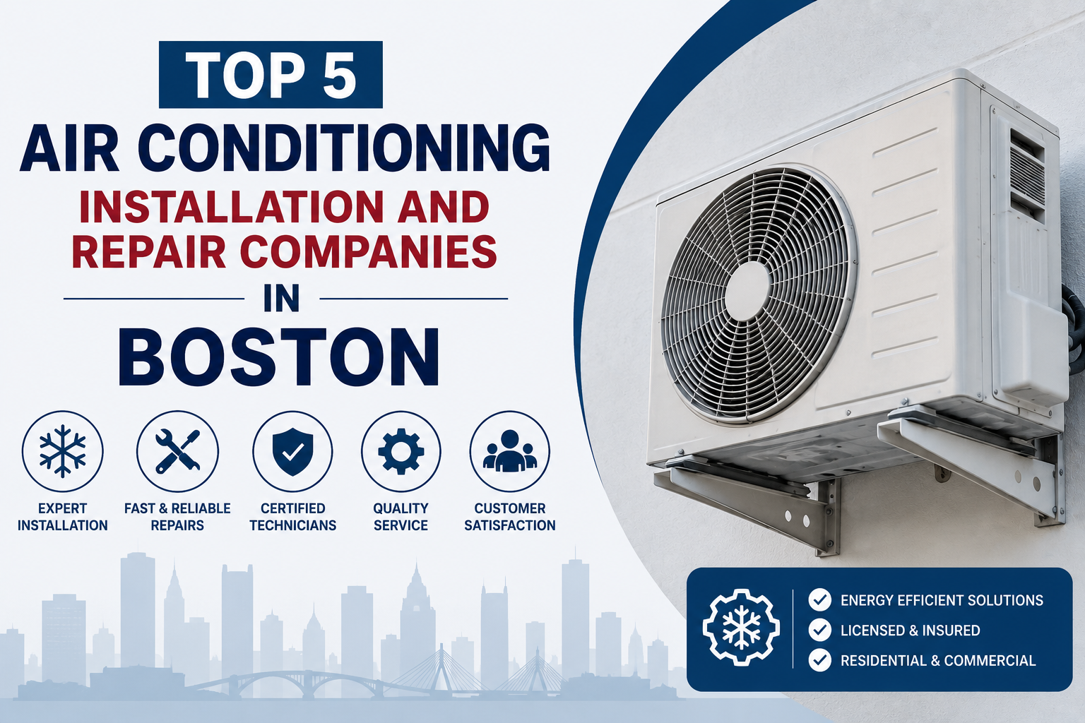 Air conditioning installation and repair in Boston